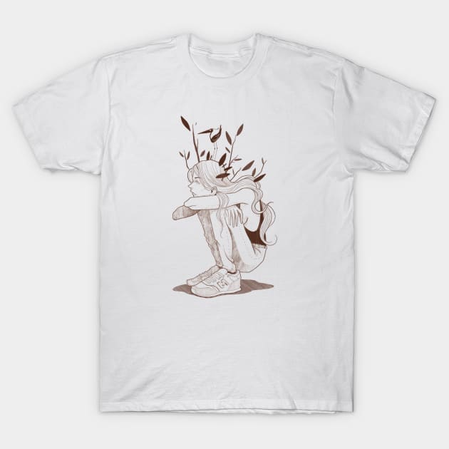 The waiting T-Shirt by Isaac Malakkai